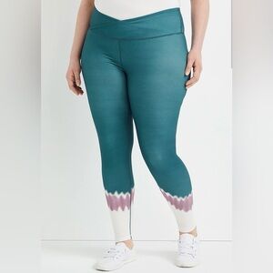 Maurices Plus Size Super High Rise Tie Dye Luxe Crossover Legging 3X